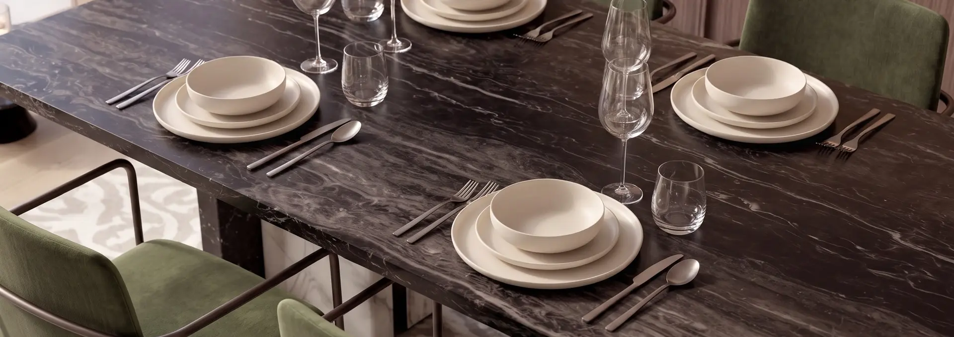 Representative Richmond Residences dining interior